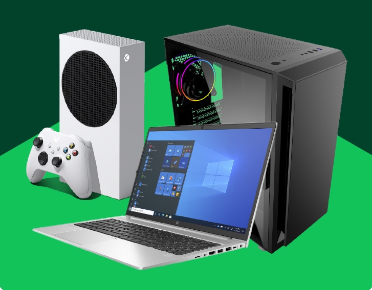 console tower laptop