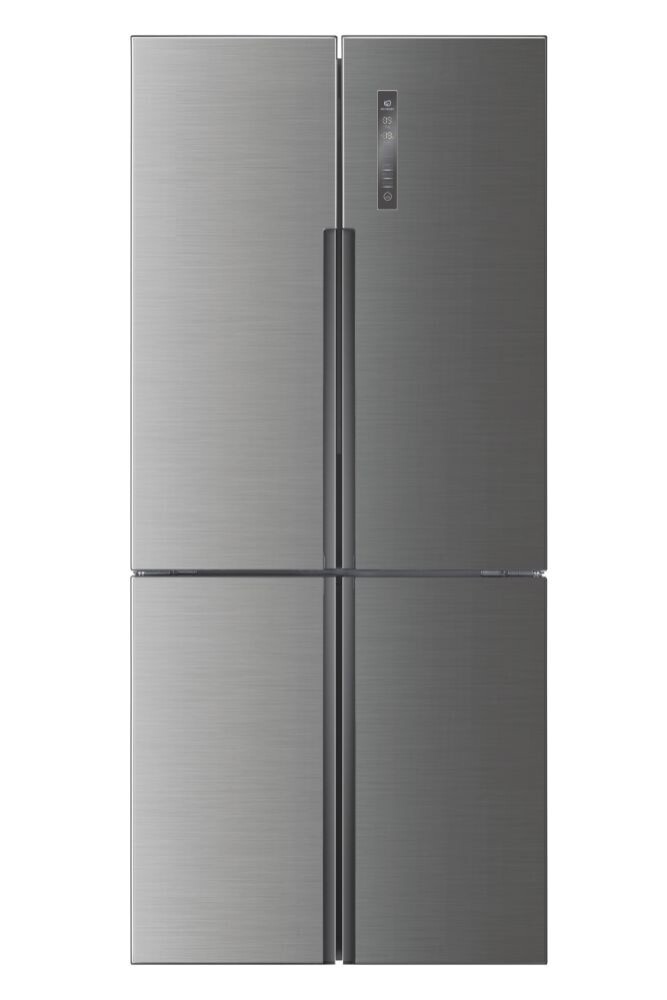 Haier HTF-556DP6 Non-Plumbed Total No Frost American Fridge Freezer – Silver – F Rated #374263