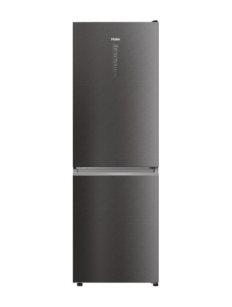 Haier HDW3618DNPD(UK) Wifi Connected 185cm High 60/40 Frost Free Fridge Freezer – Premium Inox – D Rated #382839