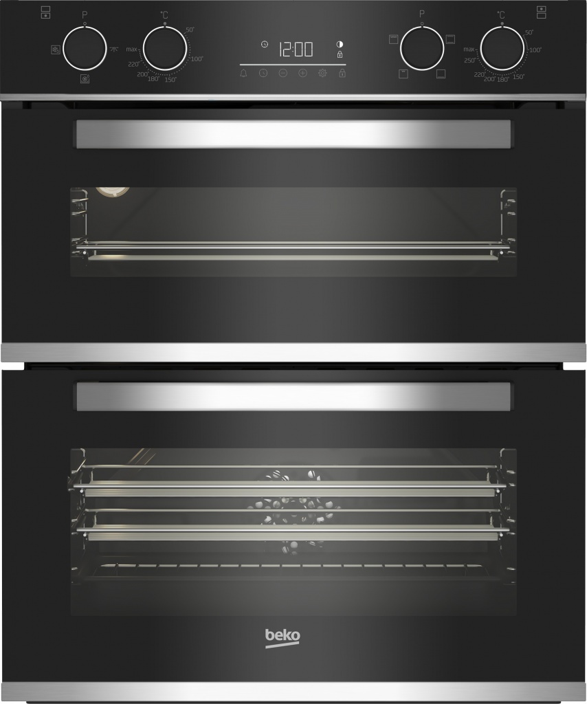 Beko bPRO 500 BBXTF25300X Built Under Electric Double Oven – Black – A/A Rated #386911