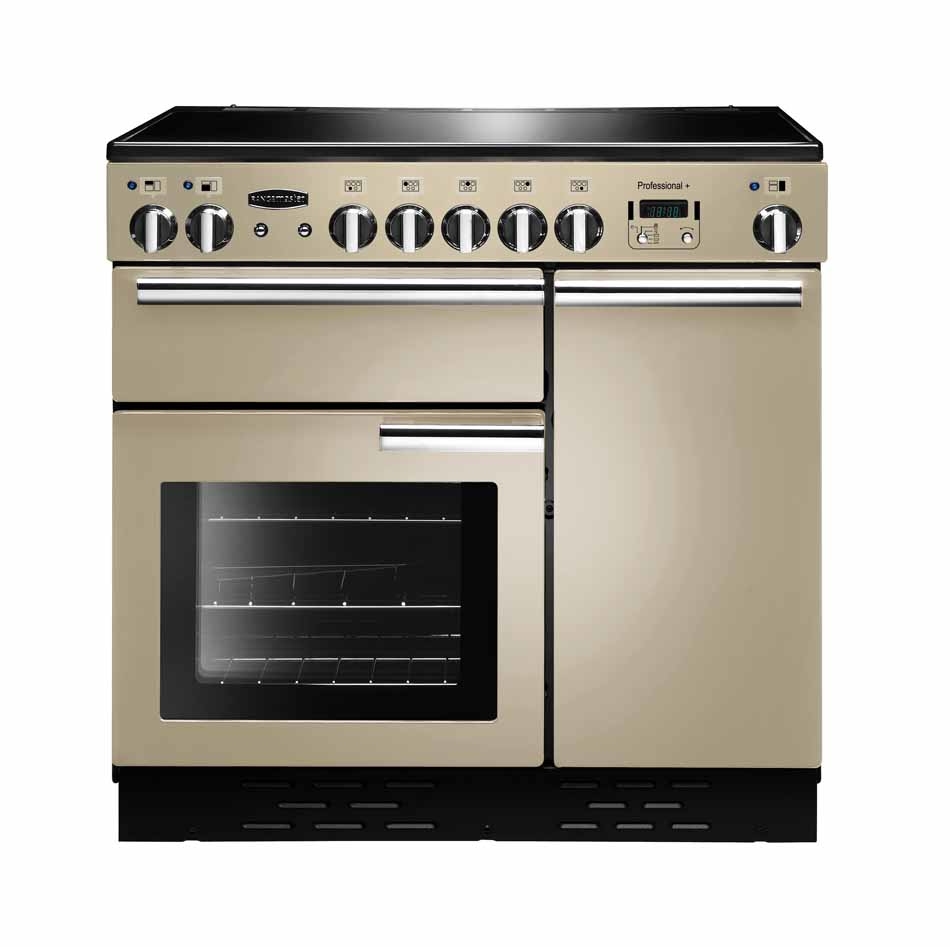 Rangemaster Professional Plus PROP90ECCR/C 90cm Electric Range Cooker with Ceramic Hob – Cream – A/A Rated #389081