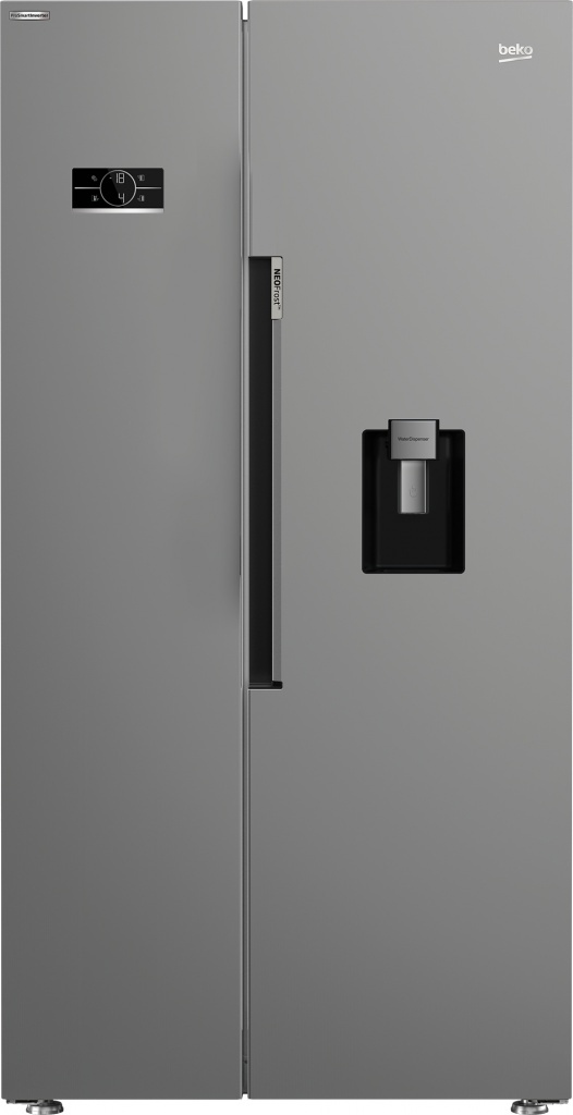 Beko HarvestFresh™ ASD2542VX Non-Plumbed Frost Free American Fridge Freezer – Stainless Steel – D Rated #389176