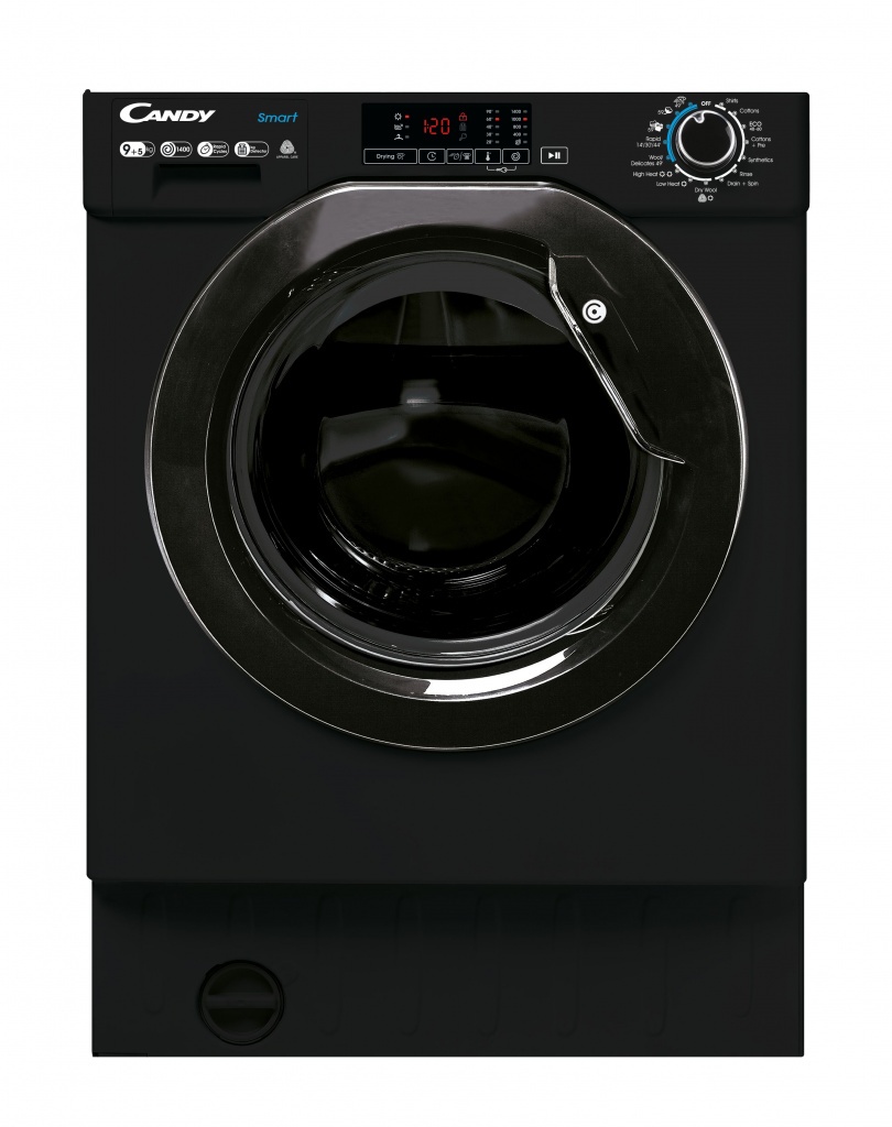 Candy CBD495D1WBBE 9/5kg Integrated Washer Dryer 1400 Spin – Black #387357