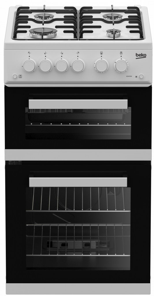 Beko KDVG593W 50cm Gas Cooker with Gas Grill – White – A+ Rated #390448