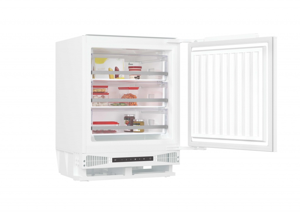Hoover H-FREEZE 300 MINI HUSE68EWKP Integrated Under Counter Freezer with Fixed Door Fixing Kit – E Rated #388089