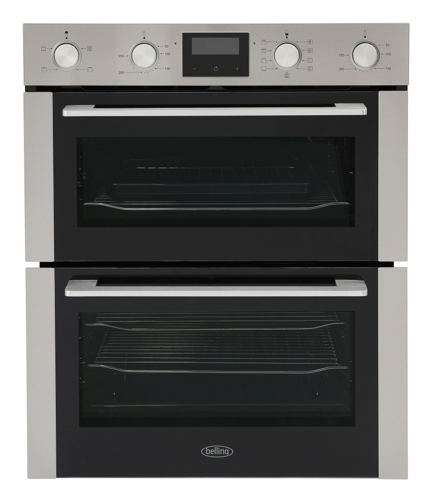 Belling ComfortCook™ BEL BI703MFC Built Under Electric Double Oven – Stainless Steel – A/A Rated #389986