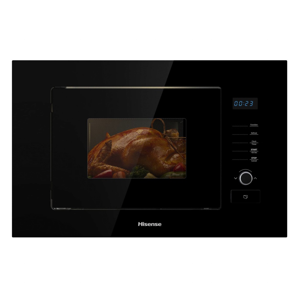 Hisense HB20MOBX5UK 20 Litre 39cm High, Built In Small Standard Microwave Oven – Black #390915