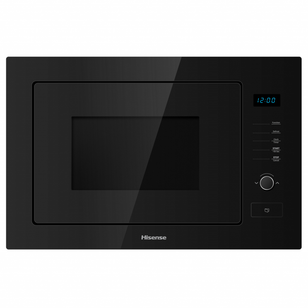 Hisense HB25MOBX7GUK 25 Litre 39cm High, Built In Small Microwave With Grill – Black #390913