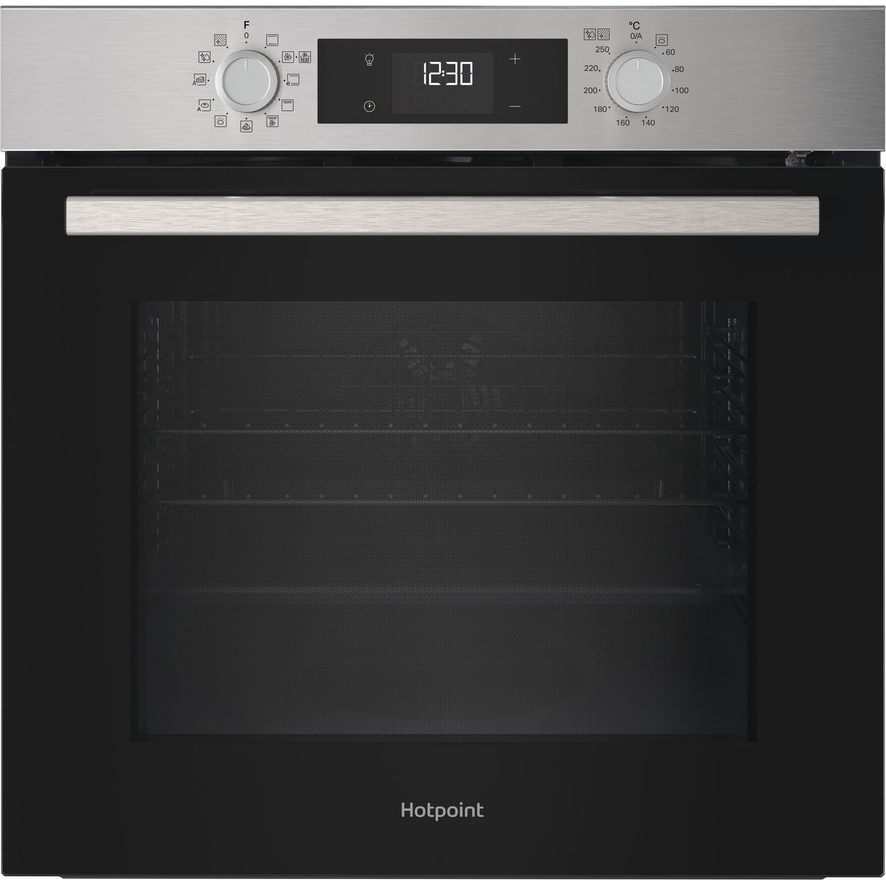Hotpoint Class 2 HO 278P X UK Built In Electric Single Oven with Pyrolytic Cleaning – Silver – A++ Rated #391275