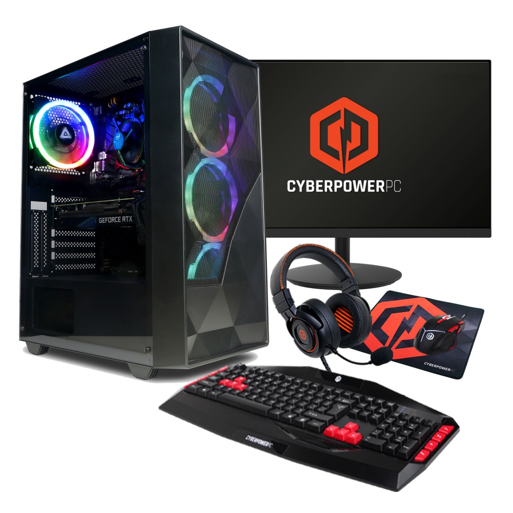 CyberPowerPC AMD Ryzen™ 5 Gaming PC 21.45 Inches Desktop 1TB 16 GB RAM Black #390829
