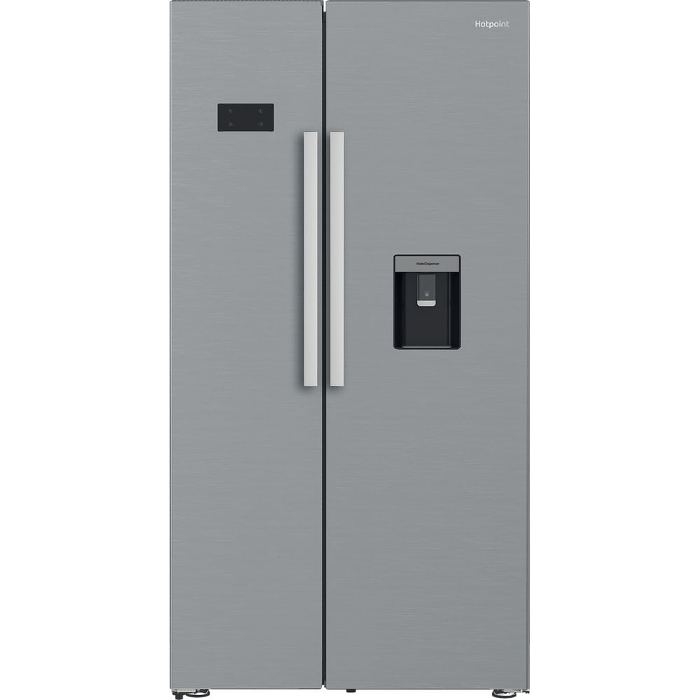 Hotpoint HPG2 6583W XP4UK Non-Plumbed Total No Frost American Fridge Freezer – Silver – E Rated #390977