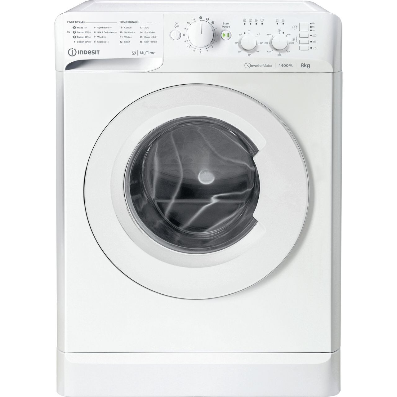Indesit MTWC 81495 W UK 8kg Washing Machine with 1400 rpm – White – B Rated #391192