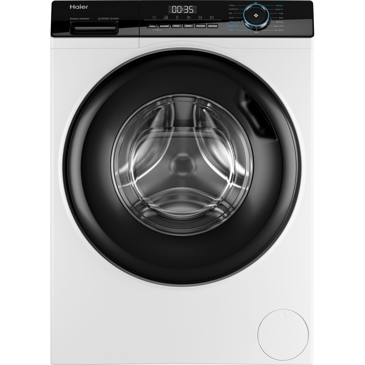 Haier i-Pro Series 3 HW90-B16939-UK 9kg Washing Machine with 1600 rpm – White – A Rated #391244