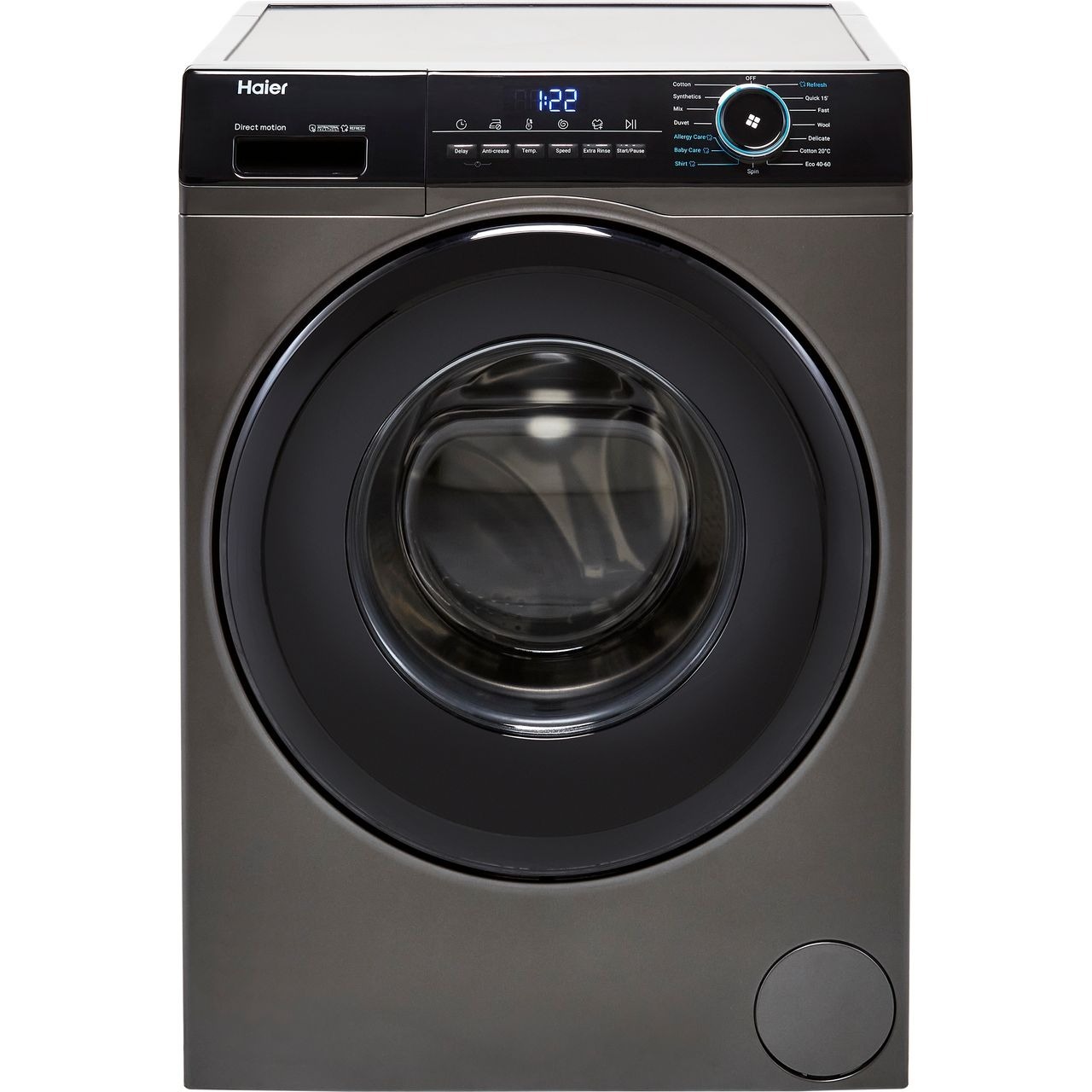 Haier i-Pro Series 3 HW90-B14939S 9kg Washing Machine with 1400 rpm – Anthracite – A Rated #391191