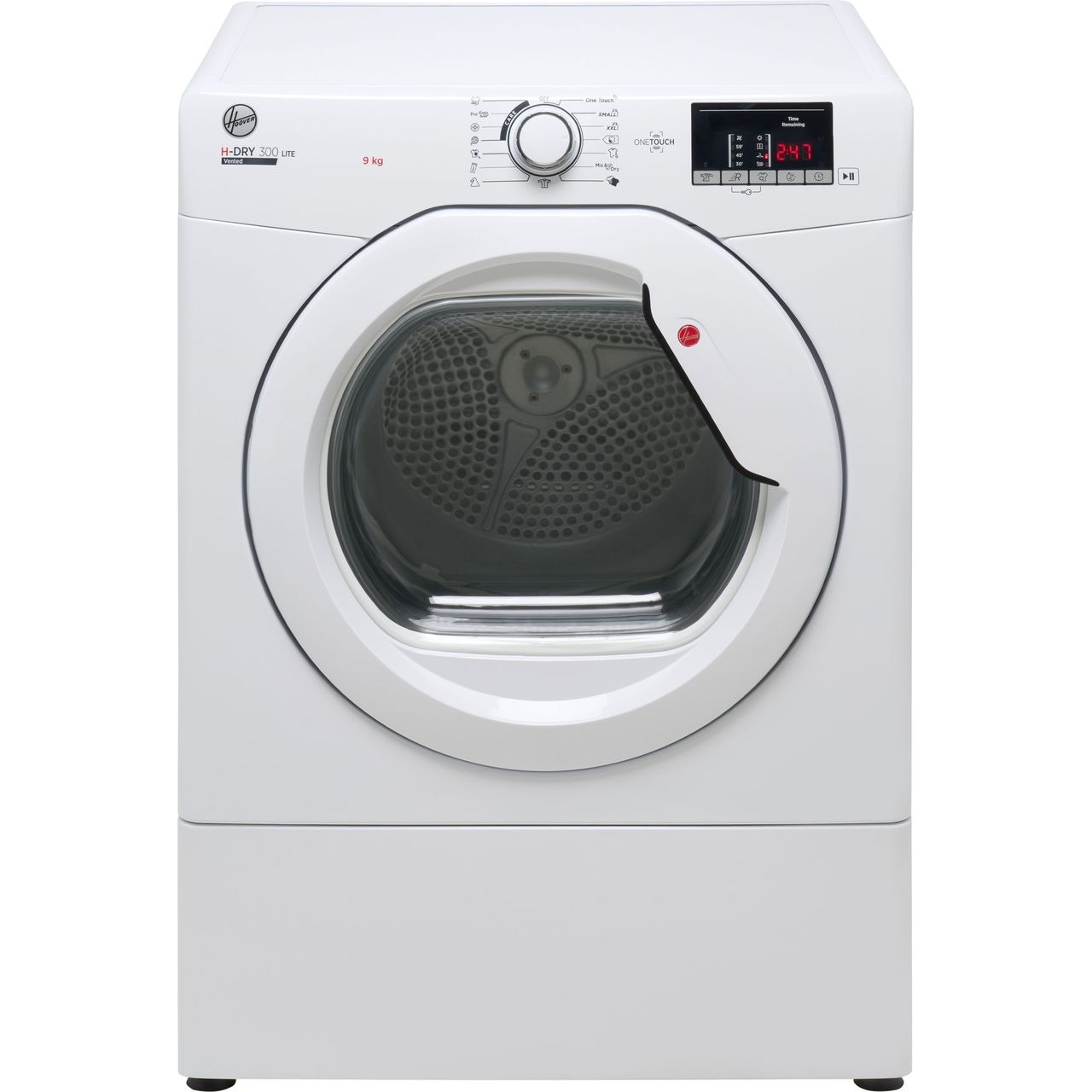 Hoover H-DRY 300 LITE HLEV9DG 9Kg Vented Tumble Dryer – White – C Rated #391396