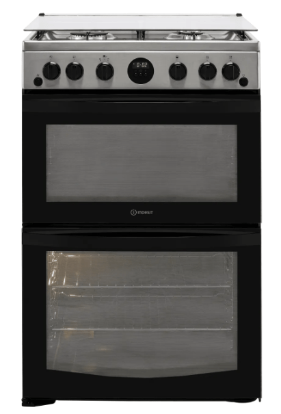 Indesit ID67G0MCX/UK 60cm Gas Cooker – Silver – A+/A+ Rated #391298
