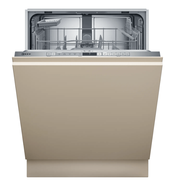 NEFF N30 S153HKX03G Wifi Connected Fully Integrated Full Size Dishwasher – Stainless Steel Control Panel with Fixed Door Fixing Kit – D Rated #391408