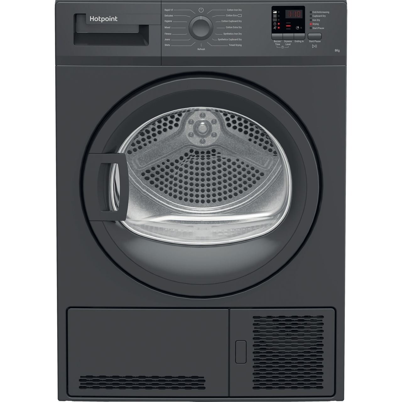 Hotpoint C HD C82 GGGD UK 8Kg Condenser Tumble Dryer – Graphite – B Rated #391386
