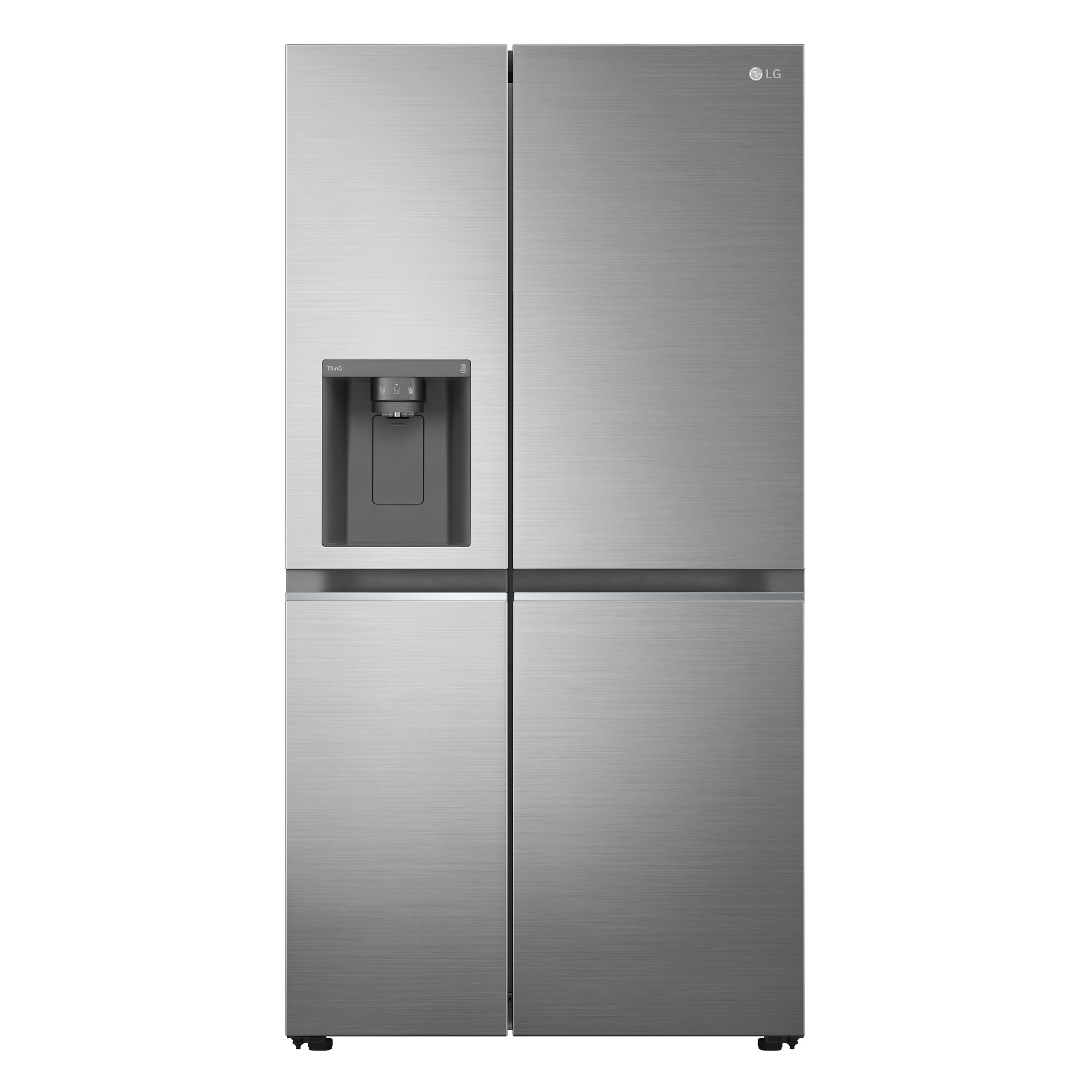 LG NatureFRESH™ GSLA81PZLD Wifi Connected Non-Plumbed Frost Free American Fridge Freezer – Shiny Steel – D Rated #376325