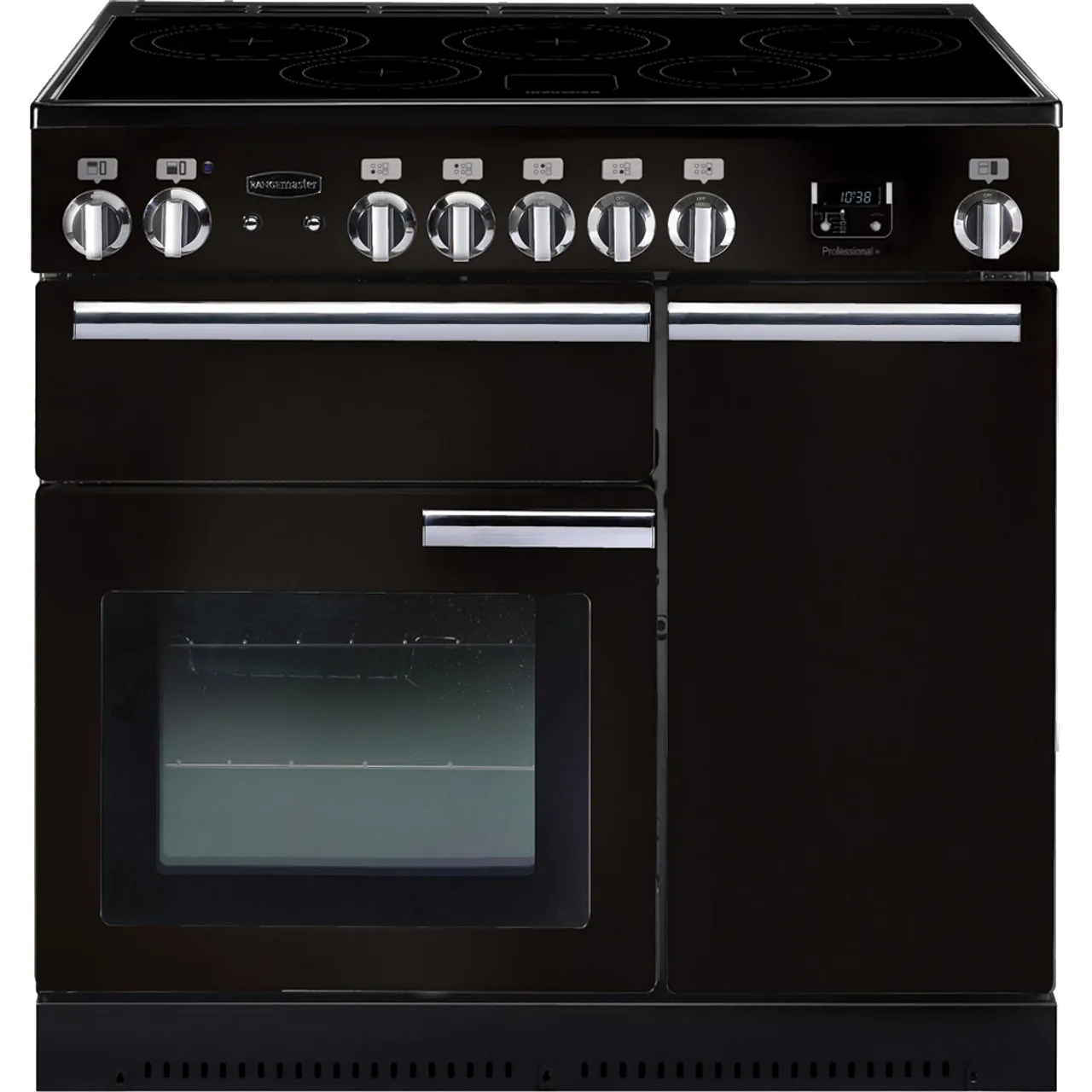 Rangemaster Professional Plus PROP90EIGB/C 90cm Electric Range Cooker with Induction Hob – Black – A/A Rated #384453