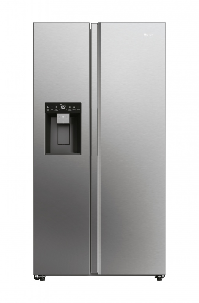 Haier SBS 90 Series 7 HSW79F18CIMM Wifi Connected Plumbed Total No Frost American Fridge Freezer – Stainless Steel – C Rated #391521