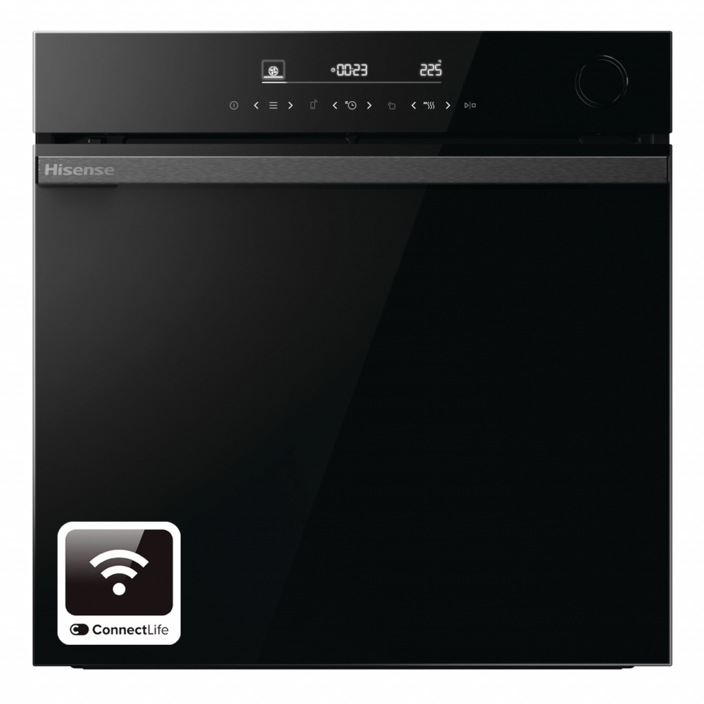 Hisense Hi6 BlackLine BSA66346PDBGUK Wifi Connected Built In Electric Single Oven with Pyrolytic Cleaning – Jet Black – A+ Rated #391517